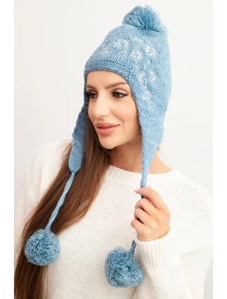 Dámská ušanka Emma K343 denim