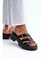 Vonné Dámské Sandály Na Nízkém Podpatku ZAXY NN285043 Černé