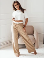 Dámské široké kalhoty THAMI camel FashionStreet UY1849