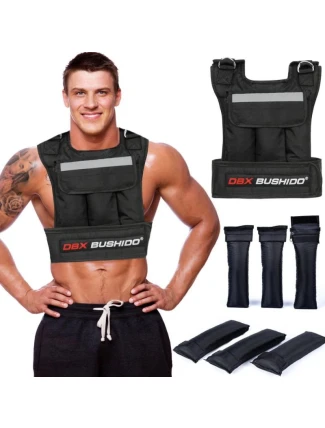 Zátěžová tréninková vesta 6 vložek (prázdná) Zátěžová tréninková vesta 6 vložek (prázdná)