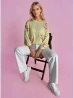 SWEET HEART dámský svetr lemon FashionStreet MY1926