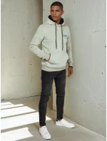 Pánská olivová mikina s kapucí FashionStreet BX5683