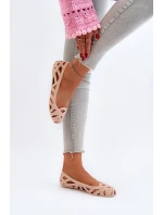 Dámské gumové baleríny Nude Salam