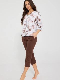 Pyžamo Cornette 162/498 Simone 3/4 S–2XL s rozepínáním