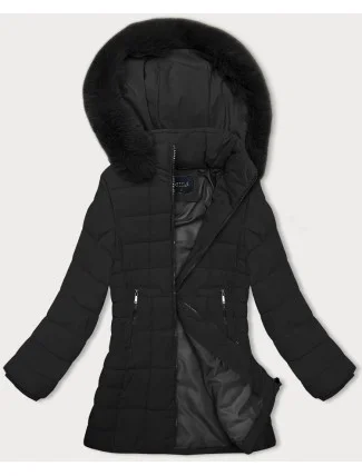 Černá prošívaná dámská zimní bunda J Style (16M9119-392)