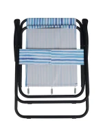 TURISTICKÉ SEDADLO S OPĚRKOU 52x44x75CM SKLÁDACÍ MODRÁ LINIE