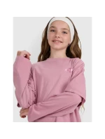 Dívčí tričko oversize s potiskem a dlouhým rukávem 4F 4FJRAW25TLONF543-54S Dívčí tričko oversize s potiskem a dlouhým rukávem 4F 4FJRAW25TLONF543-54S