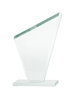 Skleněná trofej s matným podstavcem