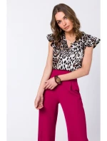 S344 Halenka s nařasenými rukávy - model 2 S344 Halenka s nařasenými rukávy - model 2