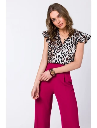 S344 Halenka s nařasenými rukávy - model 2 S344 Halenka s nařasenými rukávy - model 2