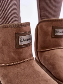 Veganské voděodolné sněhule na platformě D.Franklin Tmavě béžová