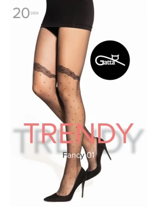 FANCY -01 Punčocháče 20 DEN