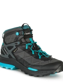AKU Rocket Mid DFS GTX dámské turistické boty - black/turquoise