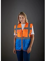 Yoko HVW 801 Hi-Vis multifunkční vesta 79.W801 paramedic green