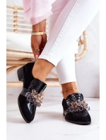 Semišové Boty S Dekorací černým Davine