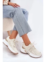 Dámské Tenisky Na Masivní Podešvi Béžové Davira