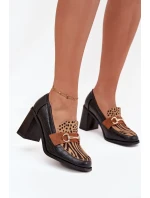 Polobotky na podpatku model 217843 Step in style Polobotky na podpatku model 217843 Step in style