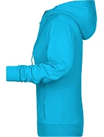Daiber 8025 Dámská mikina s kapucí 02.8025 turquoise Daiber 8025 Dámská mikina s kapucí 02.8025 turquoise