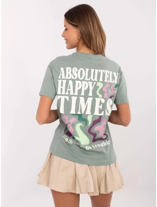 Tričko D12022AC02645G pistácie