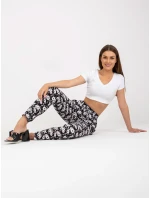 Kalhoty D73771M61869M černobílé Kalhoty D73771M61869M černobílé