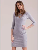 Šaty CZ SK 4485.55 šedá Šaty CZ SK 4485.55 šedá