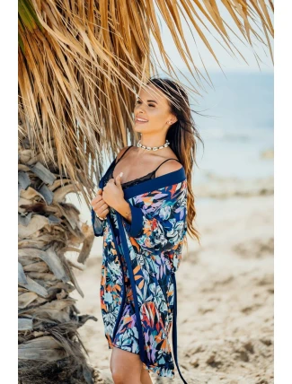 Župan Edna Námořnicky modrý vzor - Eldar Župan Edna Námořnicky modrý vzor - Eldar