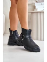 Dámské kotníkové boty 00274A128 Černá - Big Star Dámské kotníkové boty 00274A128 Černá - Big Star