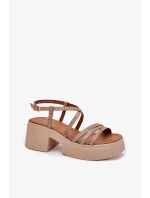 Sandály na podpatku  model 214994 Step in style