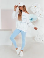 Dámské legíny s vysokým pasem SOFLEGG modré FashionStreet UY2512