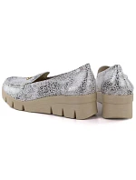 Dámské boty na platformě ve zlaté barvě M.Daszynski MR23109D