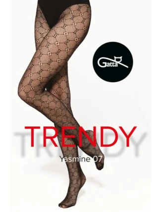 YASMINE - 07 SÍŤOVANÉ PUNČOCHÁČE