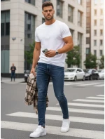 Pánské modré džíny slim fit FashionStreet UX3457