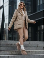 Dámská prošívaná bunda HIMES béžová FashionStreet TY4243