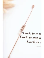 Dámský náramek celebrity ocel s kubickými zirkony růžové zlato Dámský náramek celebrity ocel s kubickými zirkony růžové zlato