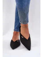 Dámské pantofle s špičatými nosy Big Star RR274210 Černé Dámské pantofle s špičatými nosy Big Star RR274210 Černé