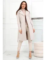 Dámský kabát Malika béžový- Merce Dámský kabát Malika béžový- Merce
