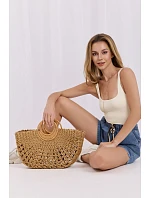 džínové šortky model 228178 Italy Moda