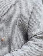 Dámský oversize kabát CAMELLYN dlouhý šedý FashionStreet NY0742