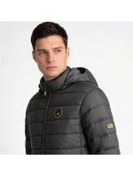 Geographical Norway pánská bunda AMIGOMAP LONG HOOD DB DGREY MEN 233 DARK GREY (WZ5086H/GN-GRIS FONCÉ)