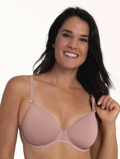 Selma Pure podprsenka s kosticí košíčky se spacer-výztuží 5237 rosewood - RosaFaia