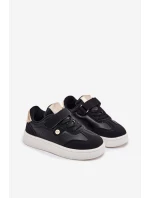 Sportovní Obuv Tenisky Dívčí Na Suchý Zip Černé Zarina