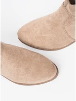 Krásné hnědé  kotníčkové boty dámské Obcas