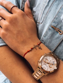 Náramek HEARTBEAT červený FashionStreet LY0079