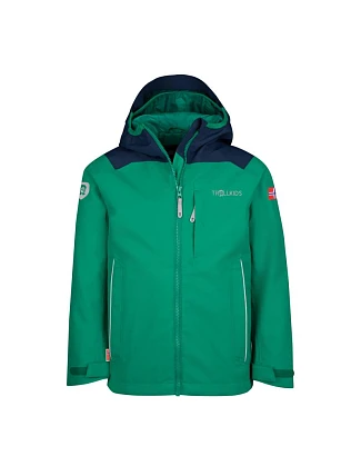 Trollkids Kids Bergen Jacket pepper green/navy (610-327) dětská bunda do deště pro chlapce/dívky Trollkids Kids Bergen Jacket pepper green/navy (610-327) dětská bunda do deště pro chlapce/dívky