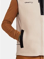Craft Corporate ADV Pile Fleece Vest M Pánská fleecová vesta Sherpa 81.3810 ecru/black