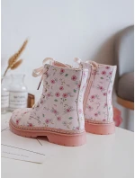 Dětské zateplené boty na zip Růžové Dolida Dětské zateplené boty na zip Růžové Dolida