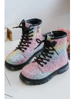 Dětské Brokatové Botky Oceněné Suwakiem Multikolor Saussa