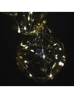 CETKA SKLO TVAROVÁNÍ KAPKA 2KS VEDL 12CM ZLATÝ