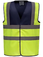 Yoko HVW 100 Hi-Vis bezpečnostní vesta 79.W100 navy/hi vis yellow