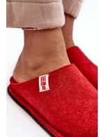 Červené Klasické Dámské Papuče Big Star KK276012